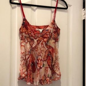DVF silk beaded top
